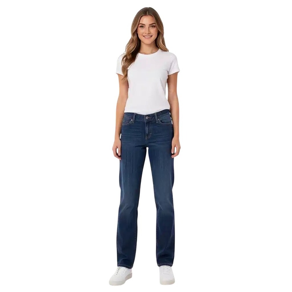 Tommy Hilfiger Womens Classic Straight Leg Jeans Dark Wash Blue Size 0R NWT